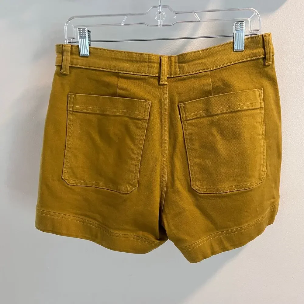 Everlane Mustard Yellow Shorts Size 10